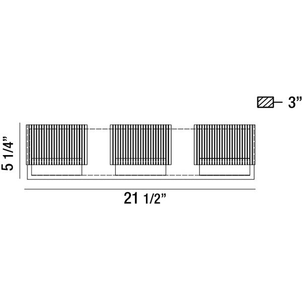 Eurofase 31439-015 LED Bathbar, Chrome
