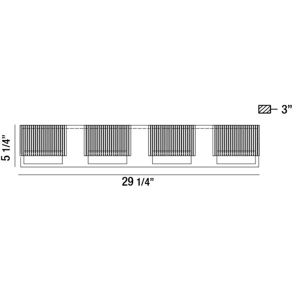 Eurofase 31440-011 LED Bathbar, Chrome