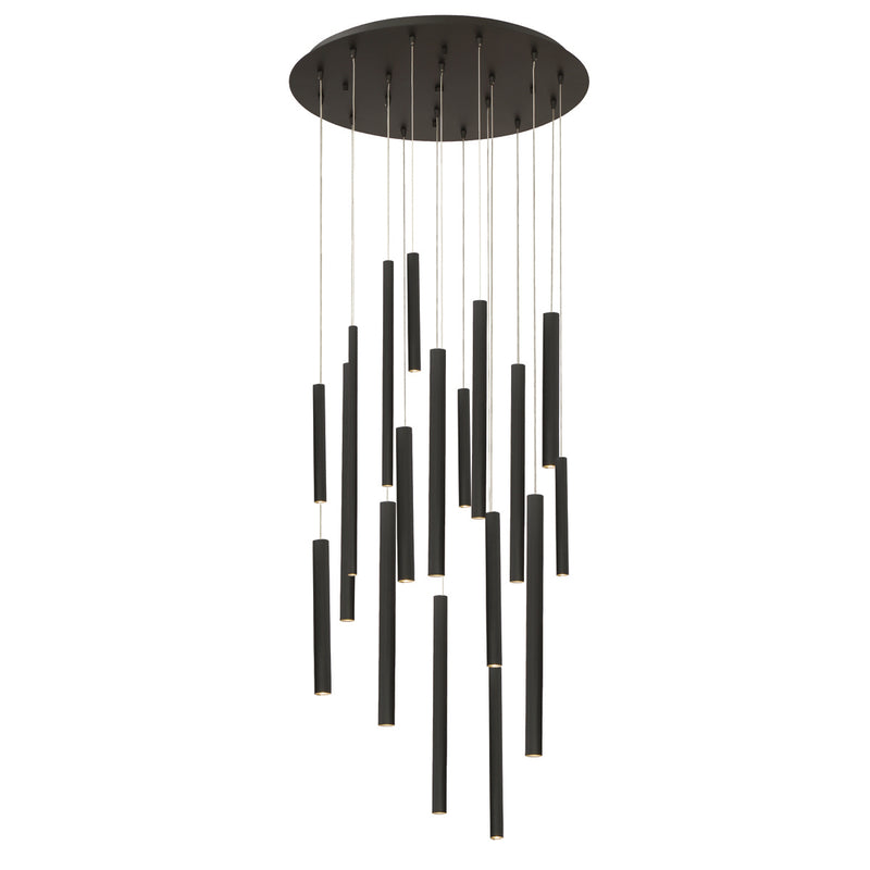Eurofase 31445-016 LED Chandelier, Black