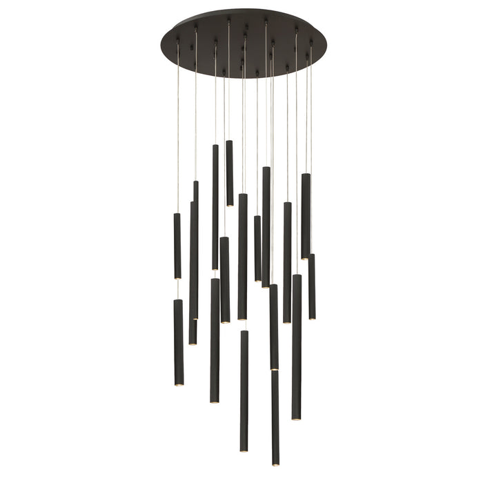 Eurofase 31445-016 LED Chandelier, Black