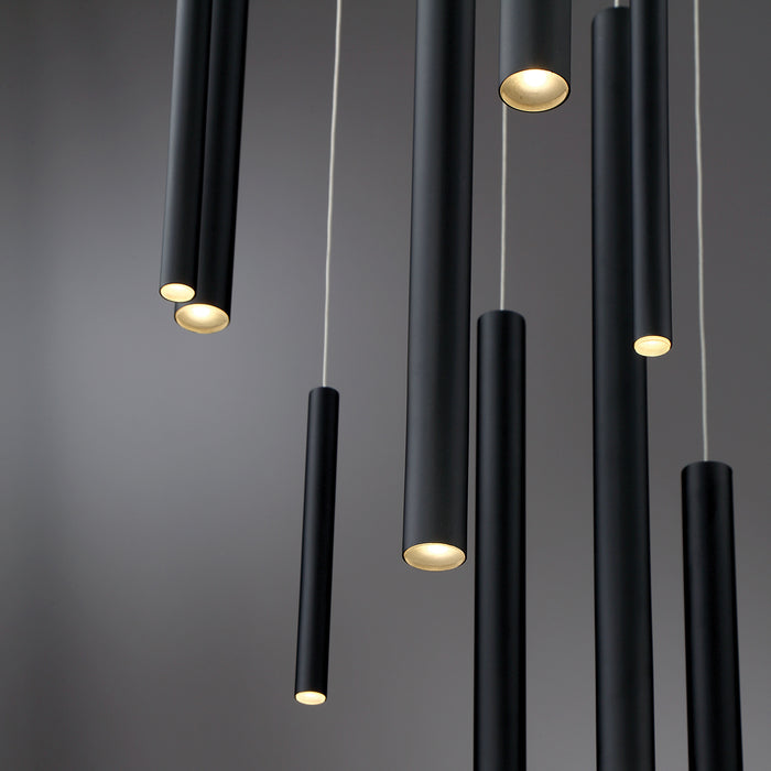 Eurofase 31446-013 LED Chandelier, Black