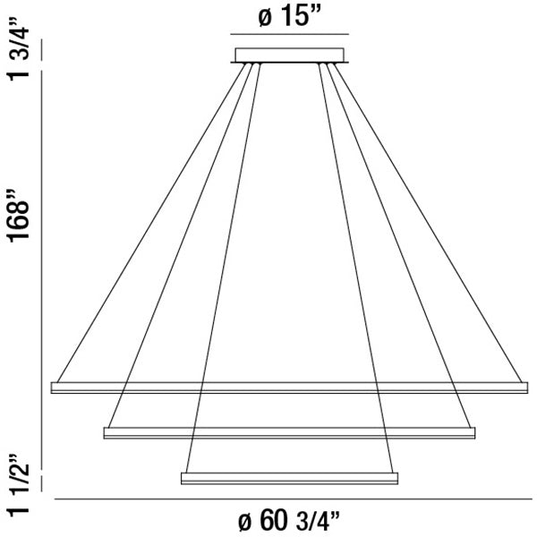 Eurofase 31474-016 LED Chandelier, Silver