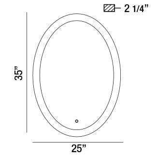 Eurofase 31483-012 LED Mirror, Mirror