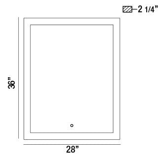 Eurofase 31486-019 LED Mirror, Mirror