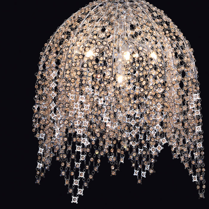 Eurofase 31617-017 Six Light Chandelier, Chrome