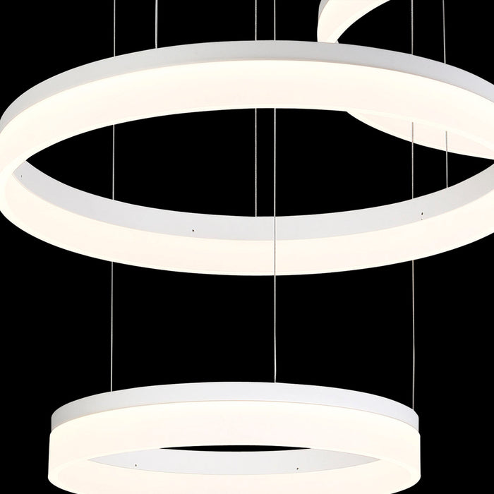 Eurofase 31779-012 LED Chandelier, Sand White