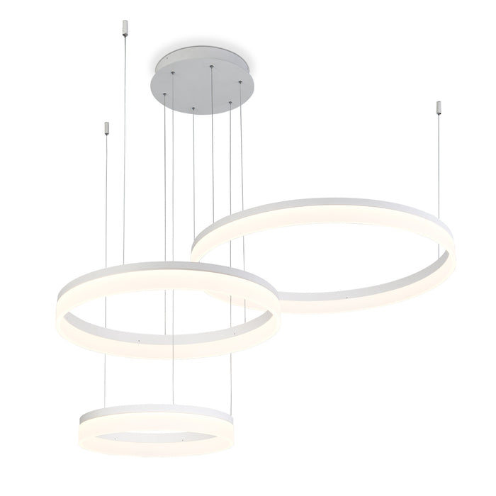 Eurofase 31779-012 LED Chandelier, Sand White