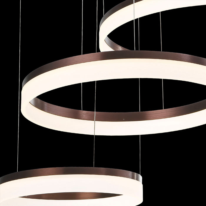 Eurofase 31779-029 LED Chandelier, Bronze