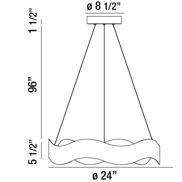 Eurofase 31783-019 LED Chandelier, Bronze-Gold