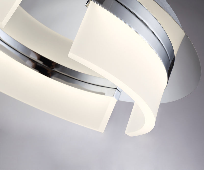 Eurofase 31798-013 LED Flush Mount, Chrome