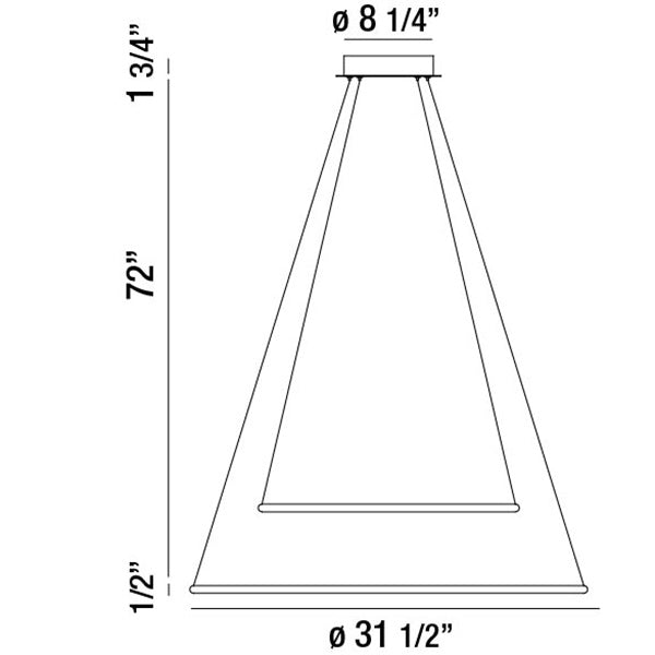 Eurofase 31861-014 LED Pendant, Chrome