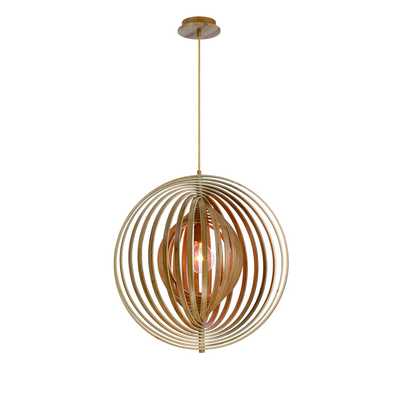 Eurofase 31872-010 One Light Pendant, Wood