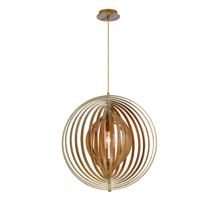Eurofase 31872-010 One Light Pendant, Wood