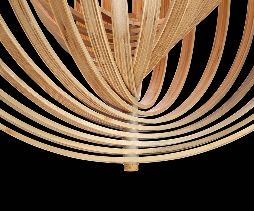 Eurofase 31873-017 One Light Pendant, Wood