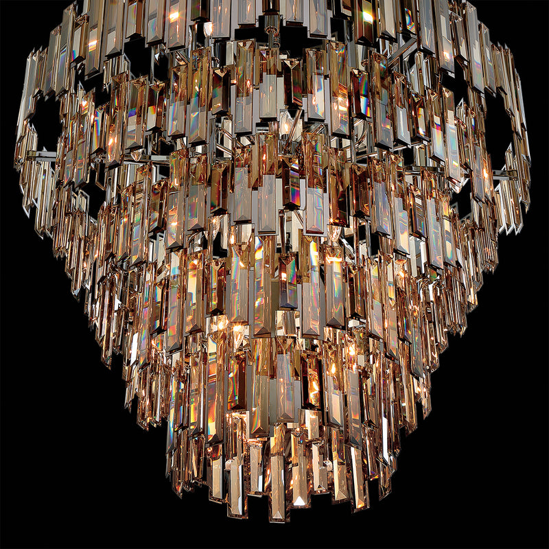 Eurofase 31889-018 28 Light Chandelier, Chrome