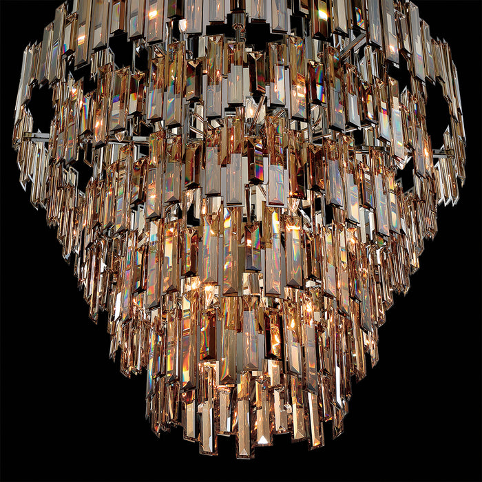 Eurofase 31889-018 28 Light Chandelier, Chrome