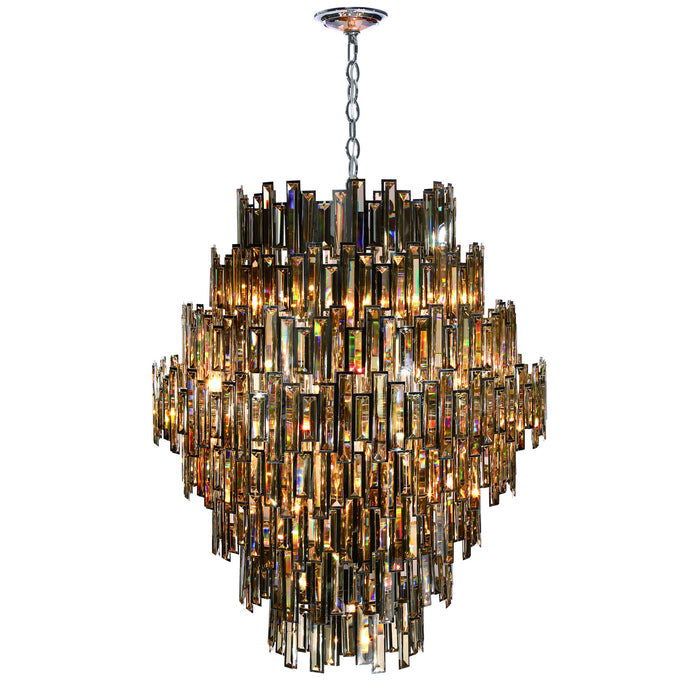 Eurofase 31889-018 28 Light Chandelier, Chrome