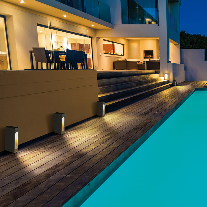 Eurofase 31913-027 LED Bollard, Graphite Grey