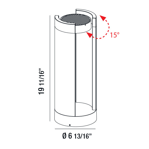 Eurofase 31922-029 LED Bollard, Graphite Grey