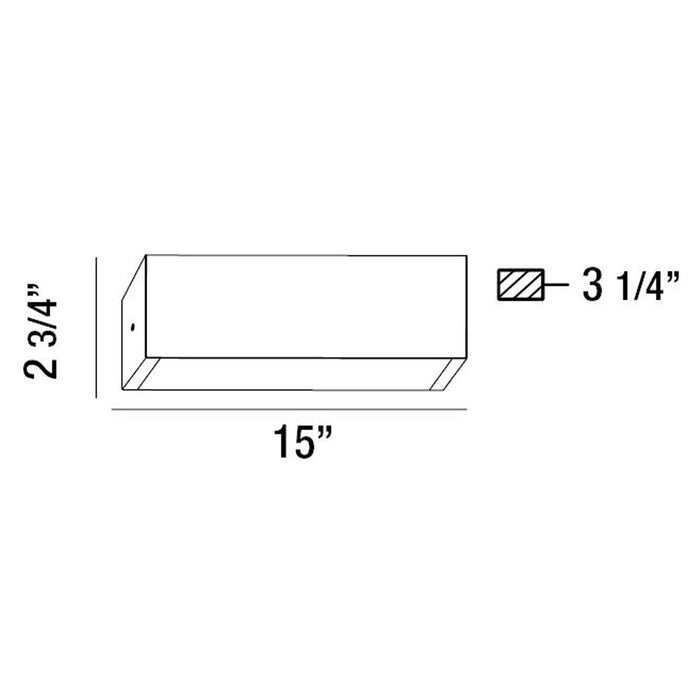 Eurofase 32121-018 LED Wall Sconce, Chrome