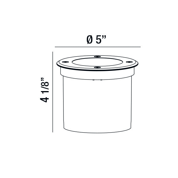 Eurofase 32189-018 LED Outdoor Inground, Stainless Steel