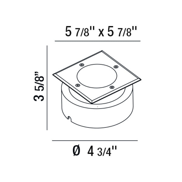 Eurofase 32192-018 LED Outdoor Inground, Stainless Steel