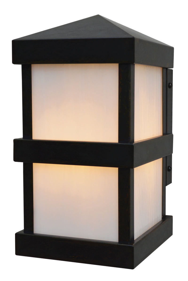 Arroyo BAW-6WO-BZ One Light Wall Mount, Bronze