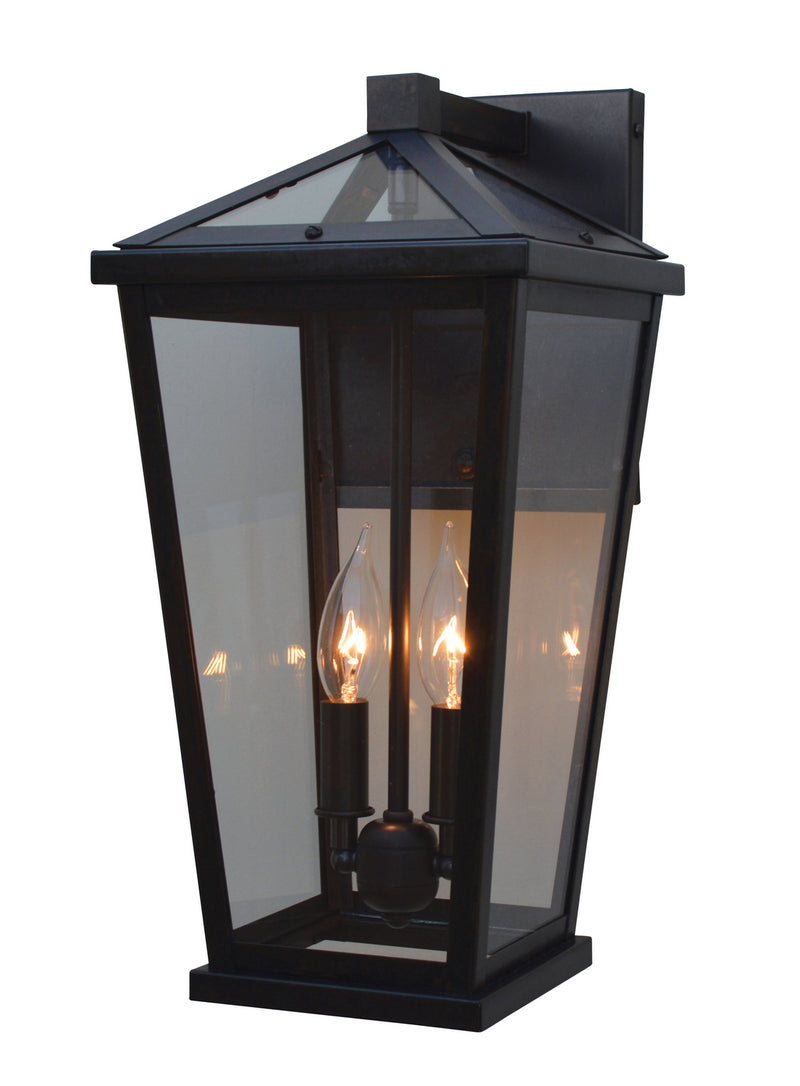 Arroyo DEB-8CLR-BZ Two Light Wall Mount, Bronze