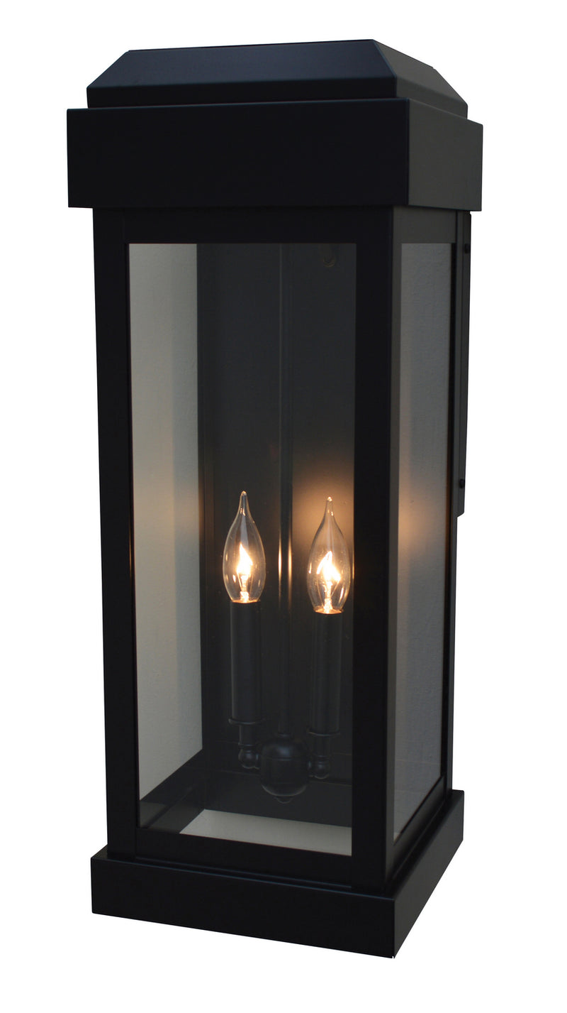 Arroyo SYW-9CLR-BK Two Light Wall Mount, Satin Black