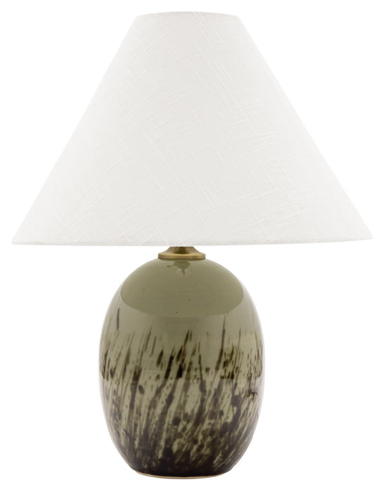House of Troy GS140-DCG One Light Table Lamp, Decorated Celadon
