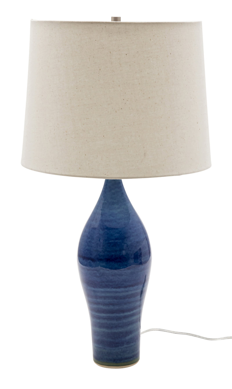 House of Troy GS170-BG One Light Table Lamp, Blue Gloss