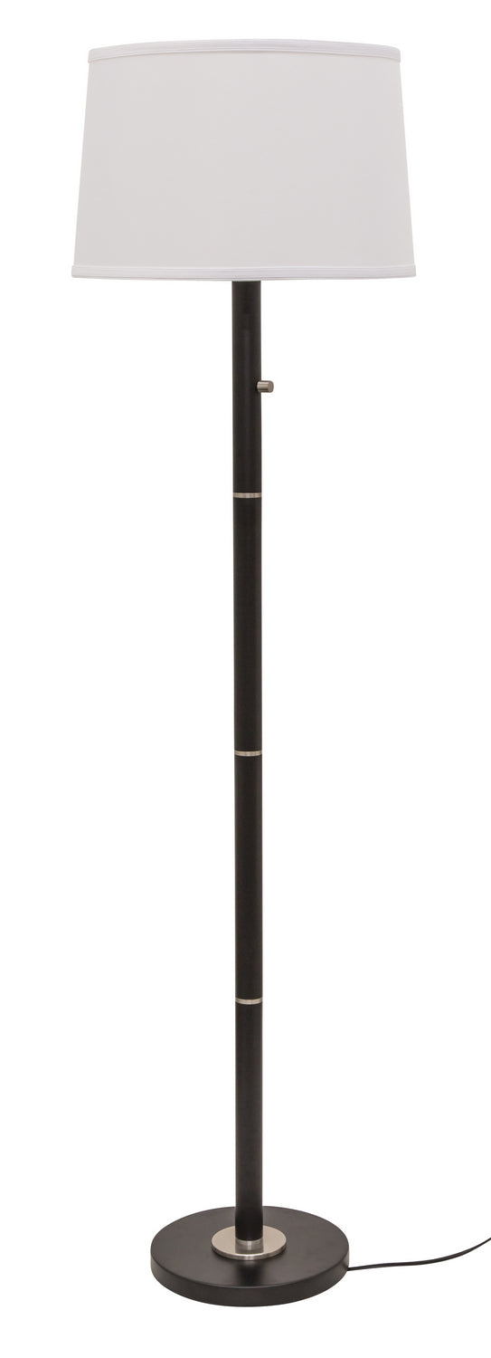 House of Troy RU703-BLK Three Light Floor Lamp, Black