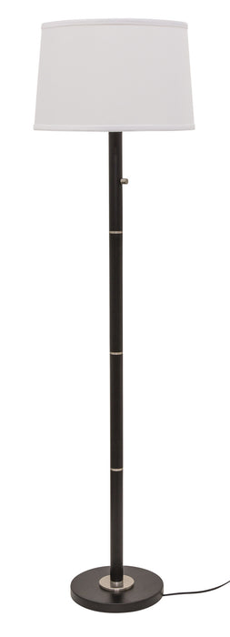 House of Troy RU703-BLK Three Light Floor Lamp, Black