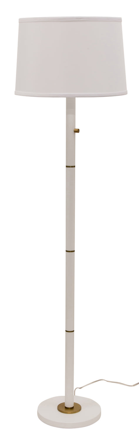 House of Troy RU703-WT Three Light Floor Lamp, White