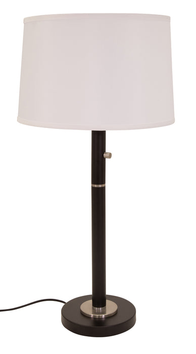House of Troy RU750-BLK Three Light Table Lamp, Black