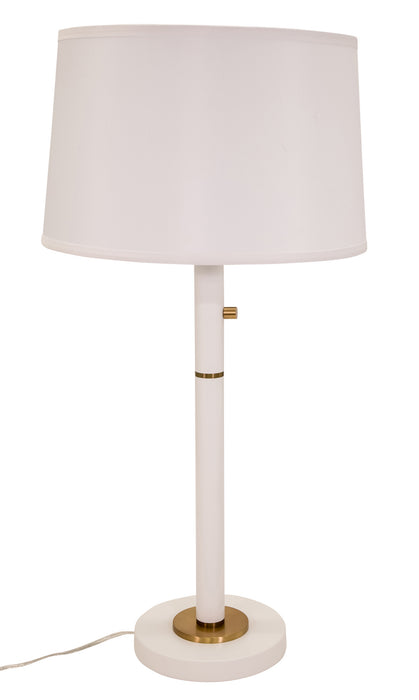 House of Troy RU750-WT Three Light Table Lamp, White