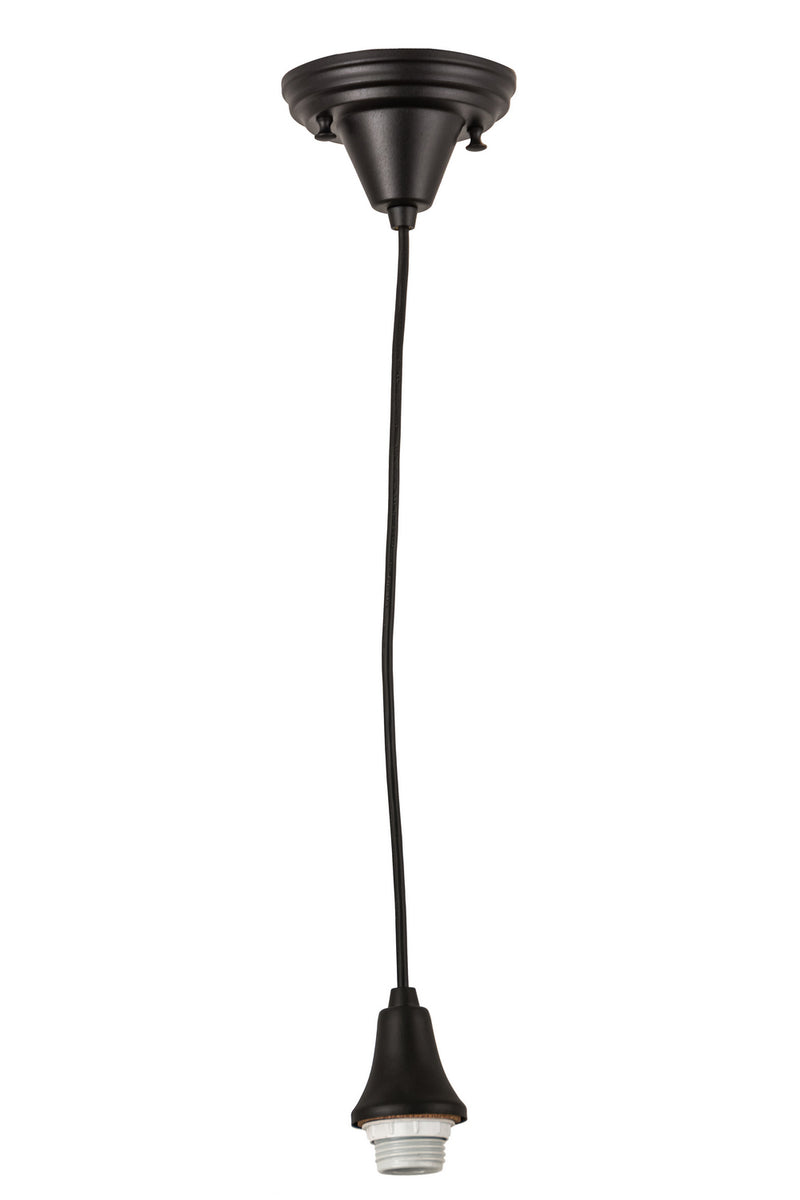 Meyda Tiffany 103441 One Light Pendant Hardware, Textured Black