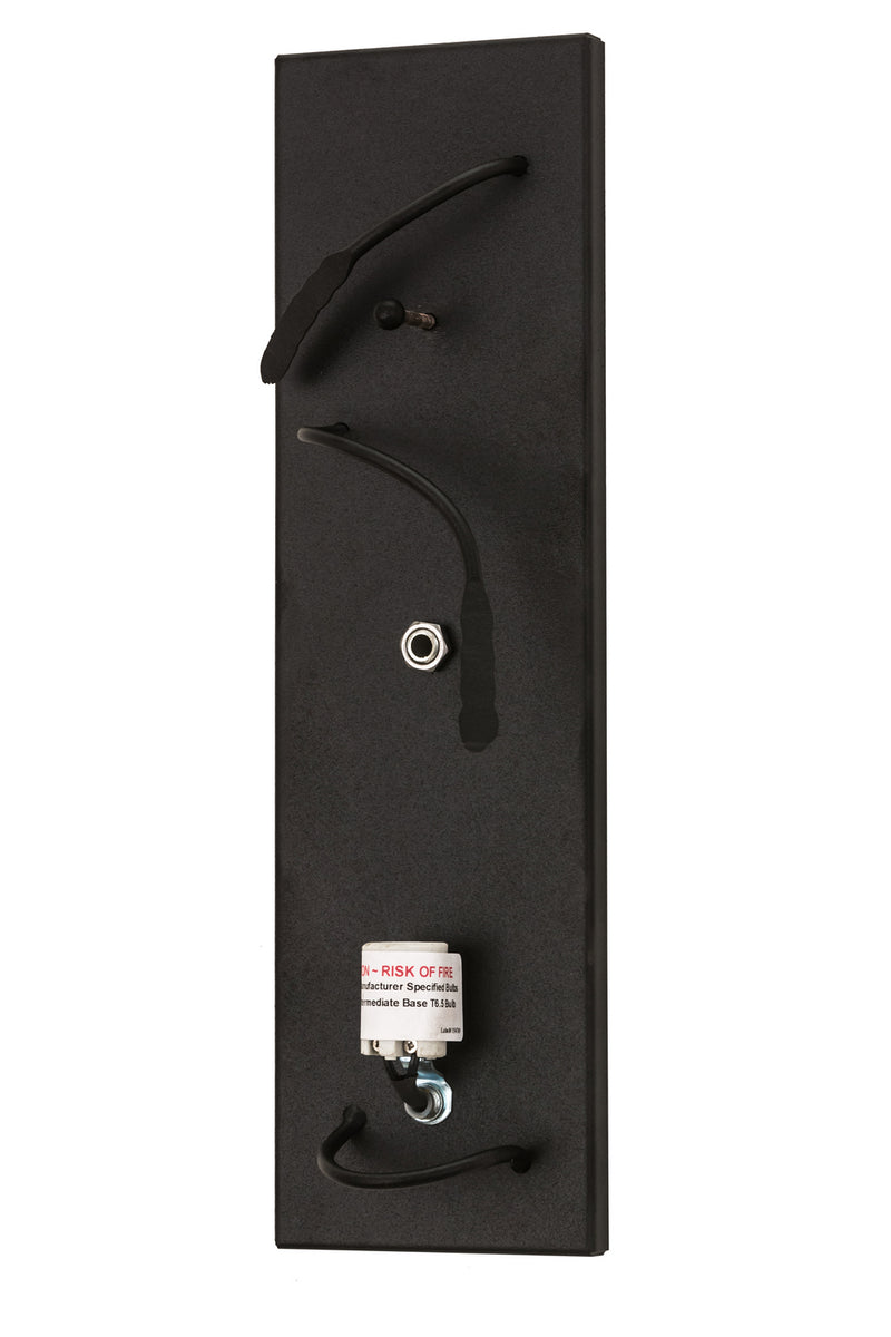 Meyda Tiffany 105137 One Light Wall Sconce, Textured Black