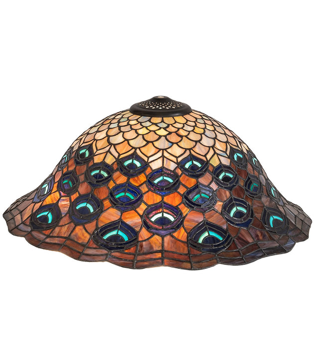 Meyda Tiffany 10676 Shade, Green/Blue Pbag Purple/Lt Blue Aqua