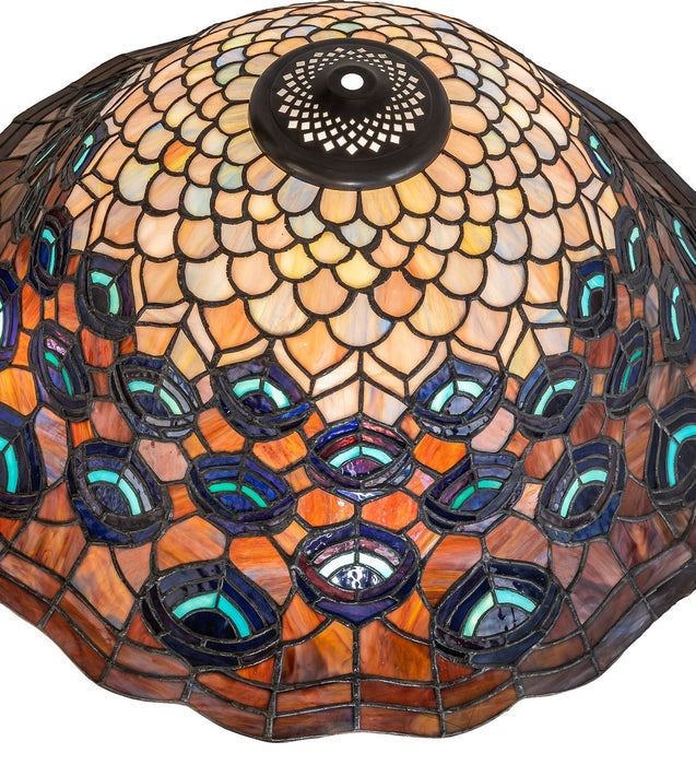 Meyda Tiffany 10676 Shade, Green/Blue Pbag Purple/Lt Blue Aqua