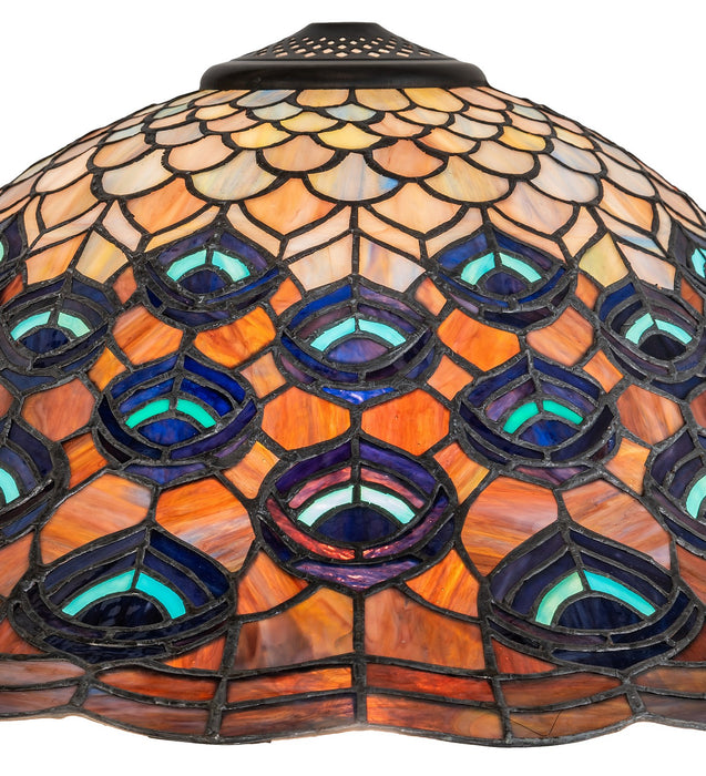 Meyda Tiffany 10676 Shade, Green/Blue Pbag Purple/Lt Blue Aqua