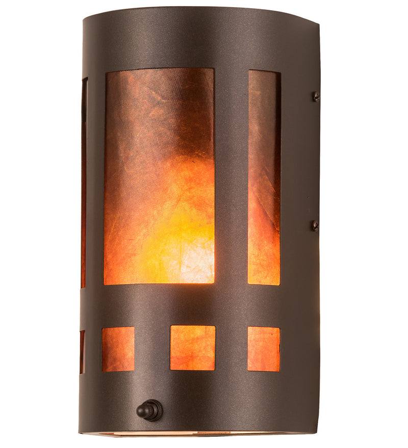 Meyda Tiffany 10916 One Light Wall Sconce, Mahogany Bronze
