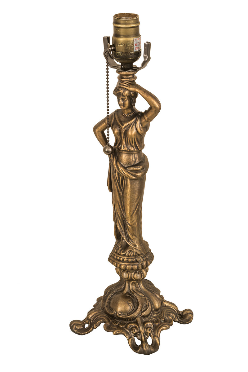 Meyda Tiffany 11564 One Light Table Base, Antique