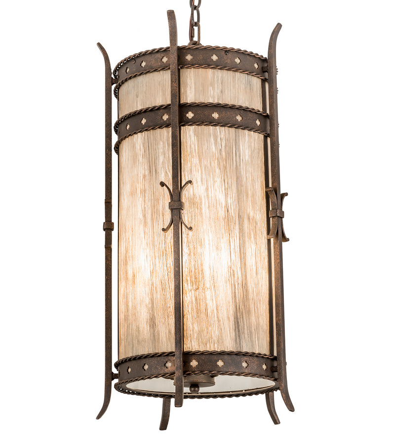 Meyda Tiffany 115759 Four Light Pendant, Gilded Tobacco