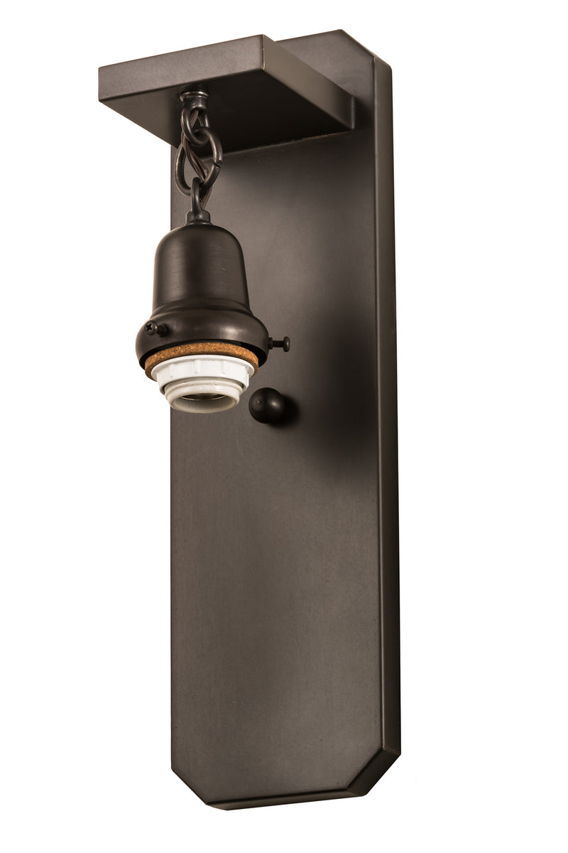 Meyda Tiffany 117286 One Light Wall Sconce, Craftsman Brown