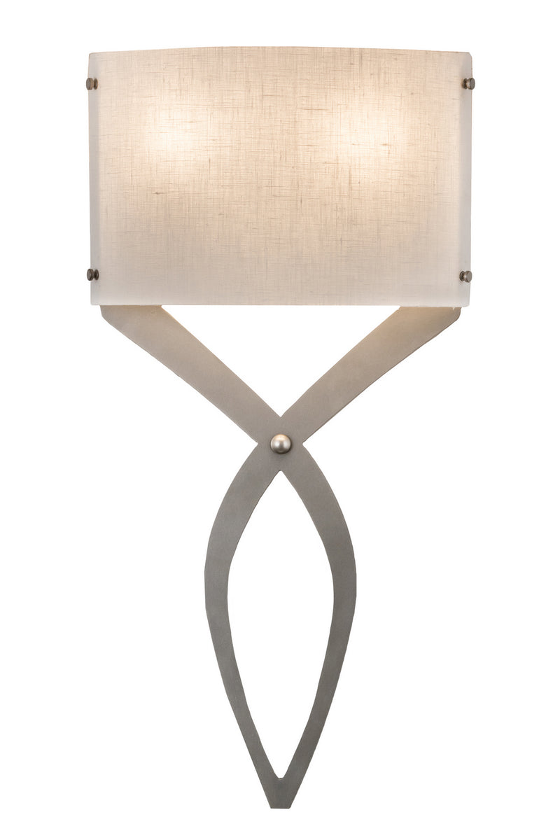 Meyda Tiffany 163760 Two Light Wall Sconce, Nickel