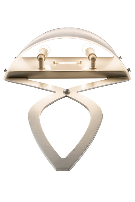 Meyda Tiffany 163760 Two Light Wall Sconce, Nickel