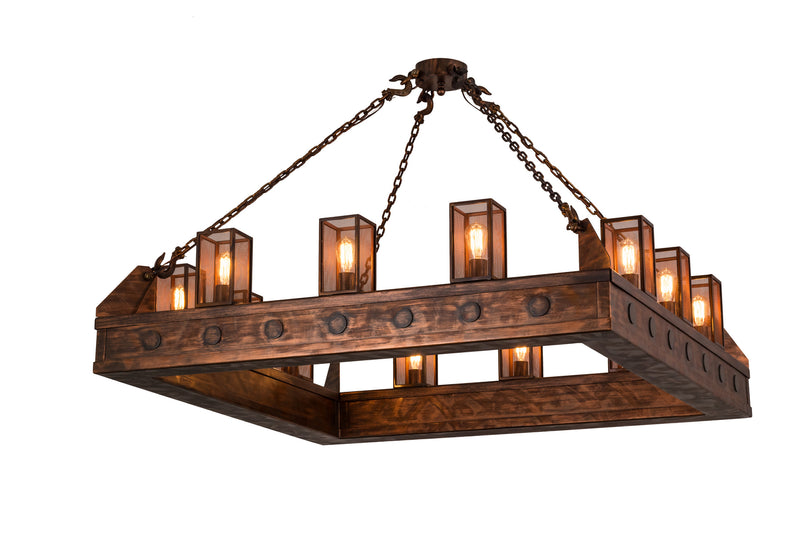 Meyda Tiffany 164695 12 Light Pendant, Old Copper Pot