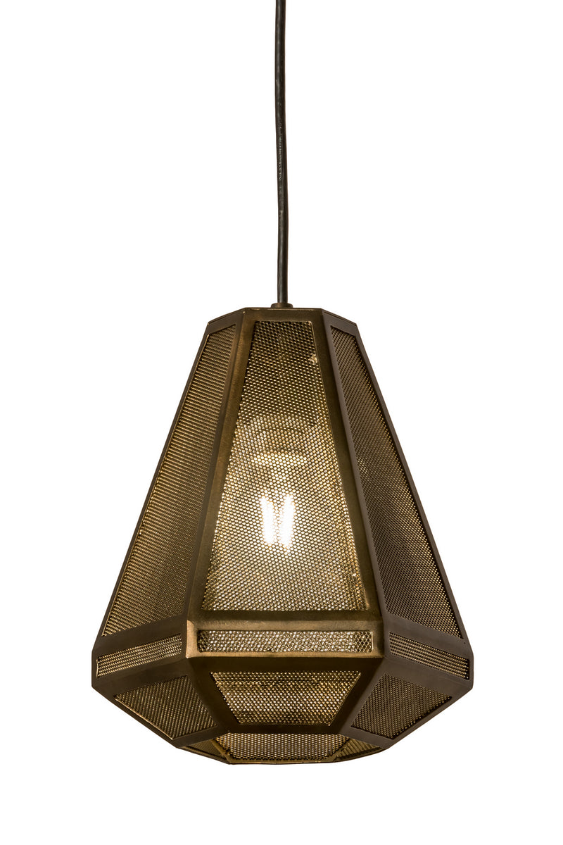 Meyda Tiffany 166449 One Light Mini Pendant, Antique Copper
