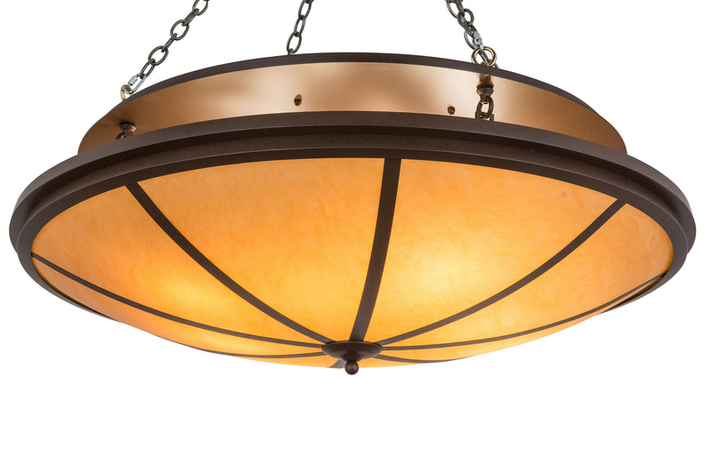 Meyda Tiffany 169673 Eight Light Flushmount, Cafe Noir
